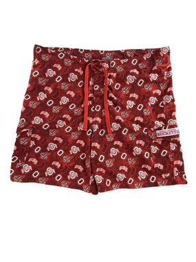Ohio State Buckeyes Shorts Men XL Red NCAA Football P2 Pro Player Mesh Lined